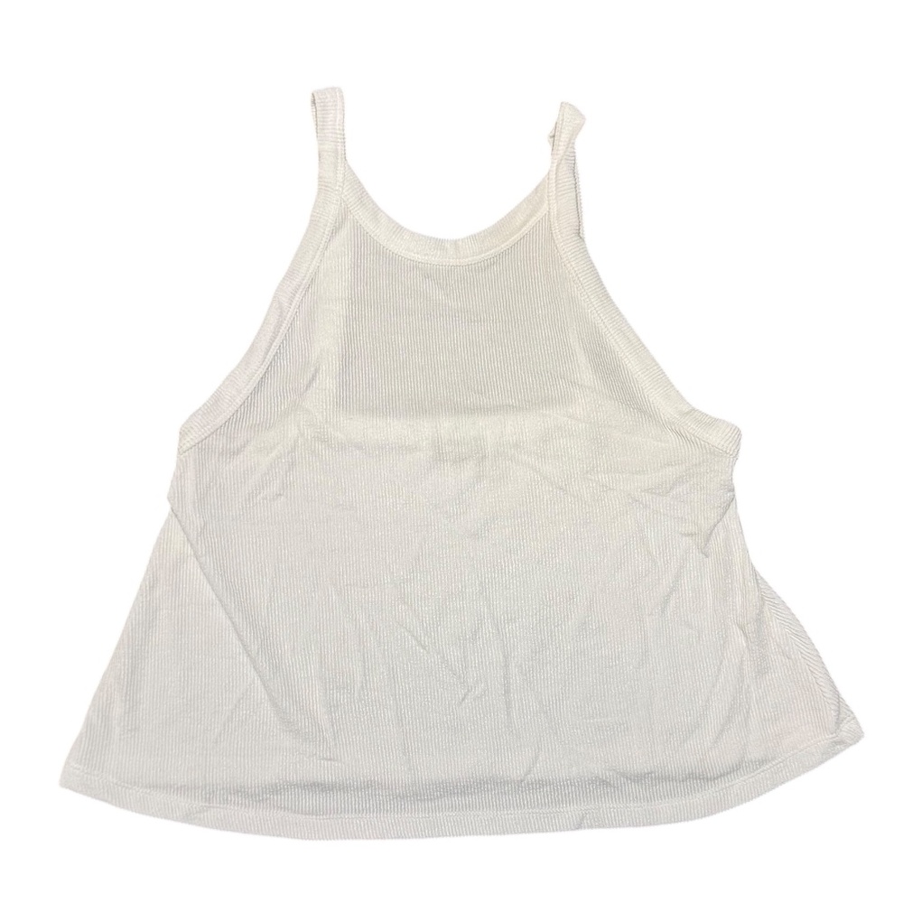 Intimately Free People White Ribbed High-Neck Tank Top – Size Small